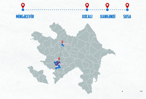 Mingəçevir-Xocalı-Xankəndi-Şuşa müntəzəm avtobus reysi istifadəyə verilir