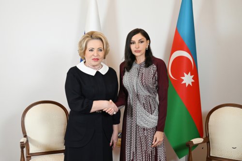 Azərbaycanın Birinci vitse-prezidenti Mehriban Əliyeva Rusiya Federal Məclisi Federasiya Şurasının sədri ilə görüşüb