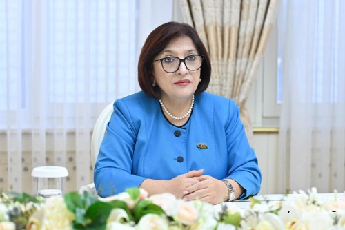 Milli Məclisin sədri Sahibə Qafarova  Gürcüstan parlamentinin nümayəndə heyəti ilə görüşüb