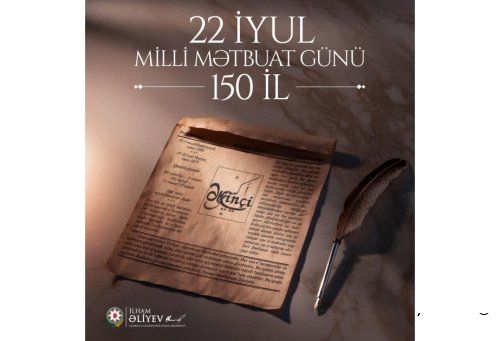 Prezident İlham Əliyev rəsmi sosial şəbəkə səhifələrində Milli Mətbuat Günü münasibətilə paylaşım edib