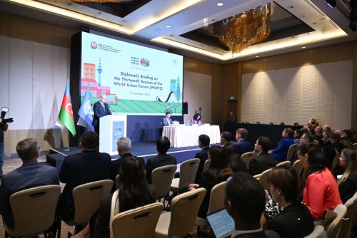 Diplomatik korpus nümayəndələri üçün WUF13-ə dair məlumat sessiyası keçirilib