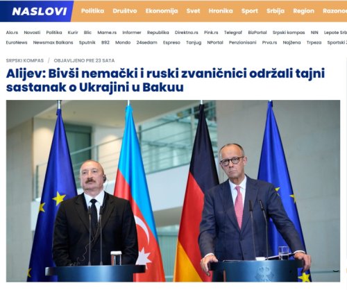 Prezident İlham Əliyevin Almaniyaya rəsmi səfəri beynəlxalq medianın diqqət mərkəzində qalmaqdadır